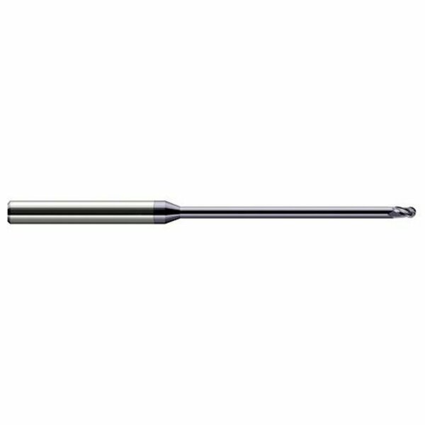 Harvey Tool 3/16 Cutter dia. x 0.2810 in. 9/32 x 3.7500 in. 3-3/4 Reach Carbide Ball End Mill, 3 Flutes 59512-C3